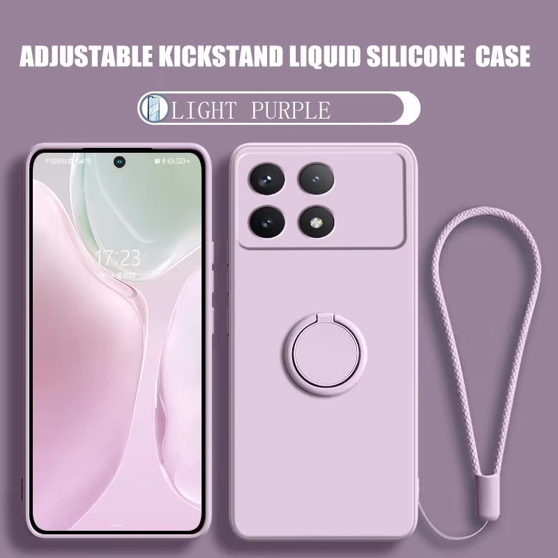Taco Stand Holder - เคสโทรศัพท์แบบแม่เหล็กซิลิโคนเหลวสุดหรู สำหรับ XiaoMi Redmi 12C A5