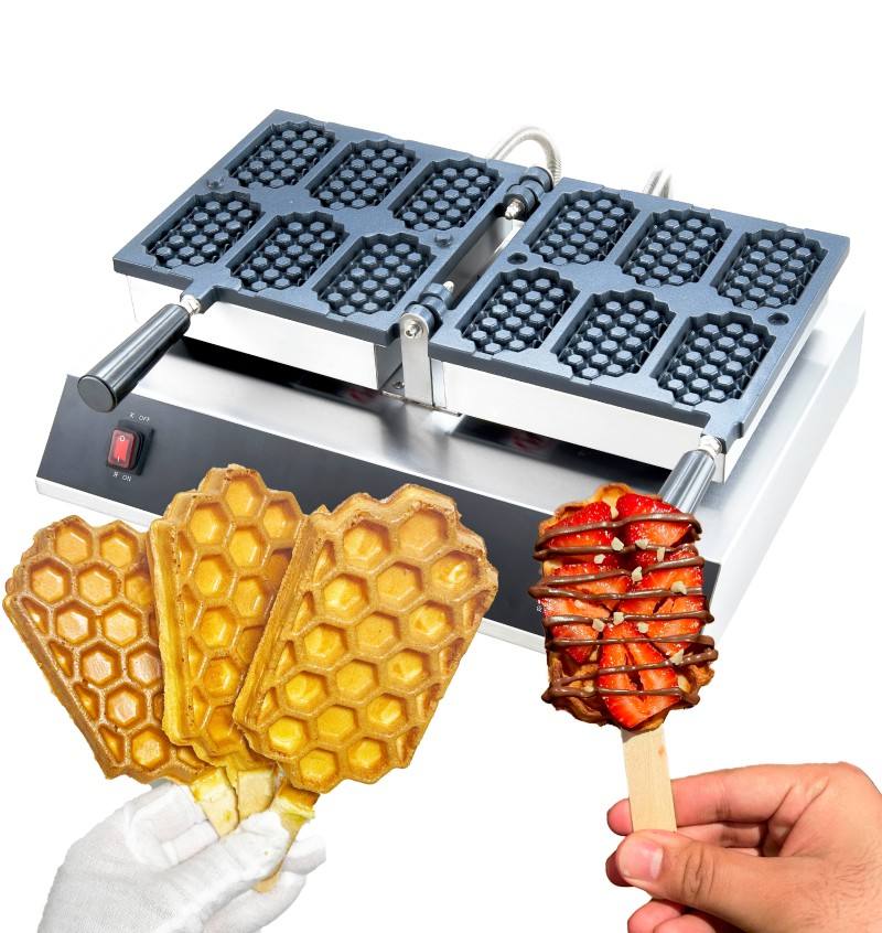 เครื่องทำวาฟเฟิลรูปทรงรังผึ้งแ - Egg Waffle Pan บทวิจารณ์และราคา